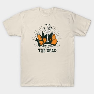 Creepy Halloween Zombie Graveyard // Don't Wake the Dead T-Shirt